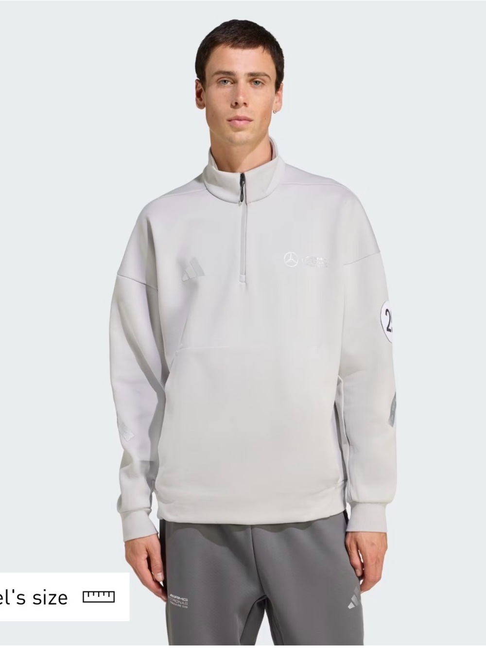 Adidas Mercedes-Benz AMG Petronas Formula One Team 1/4 Zip Sweatshirt